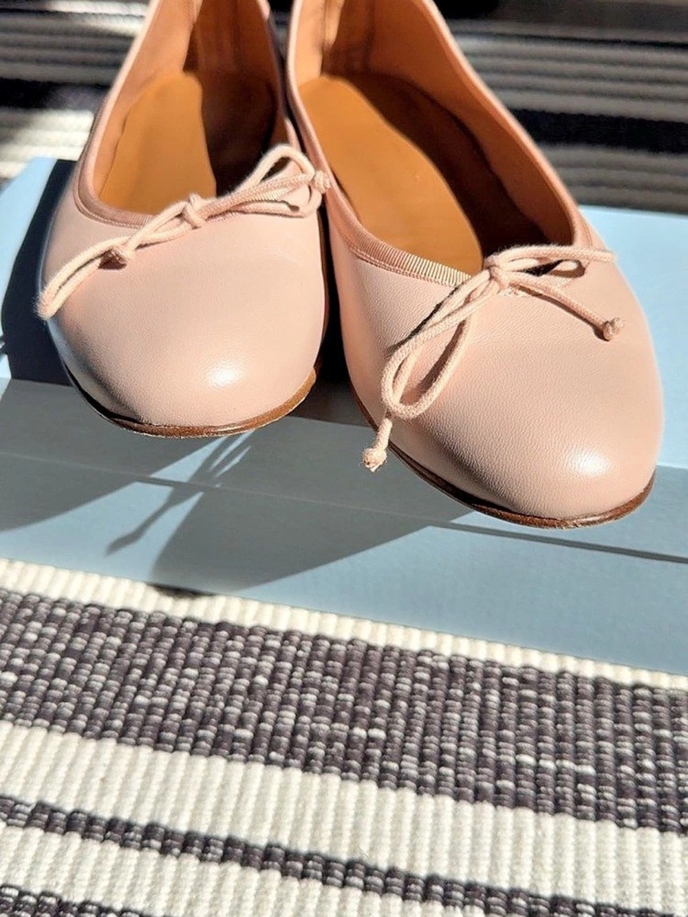 Margaux Demi Flats in Petal Nappa US 10 M